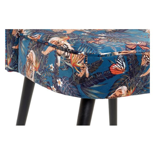 Armchair Dekodonia Green Wood Polyester (62 x 61 x 87 cm) Dekodonia