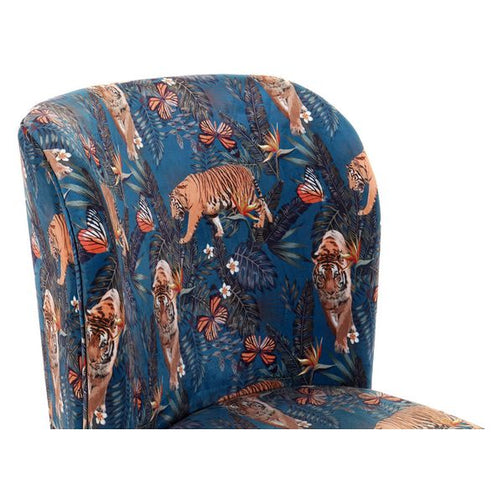 Armchair Dekodonia Green Wood Polyester (62 x 61 x 87 cm) Dekodonia