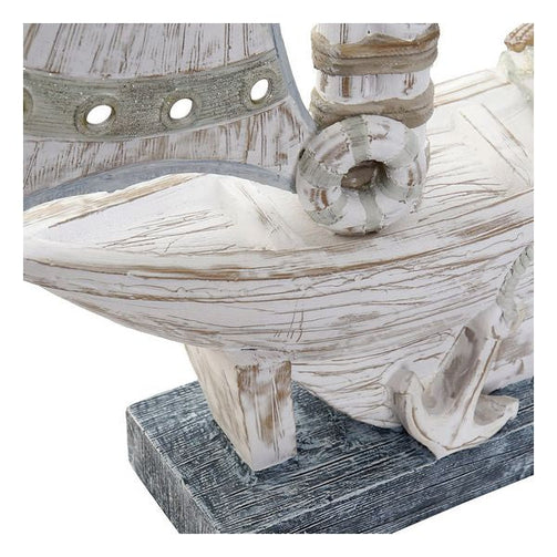 Decorative Figure Dekodonia Barco Resin Crystal (30 x 7 x 37 cm) Dekodonia