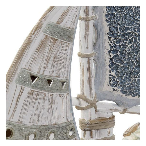 Decorative Figure Dekodonia Barco Resin Crystal (30 x 7 x 37 cm) Dekodonia