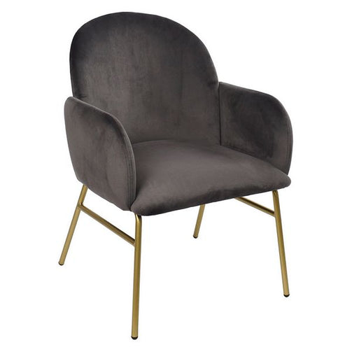 Armchair Dekodonia Grey Polyester Metal Polyester (73 x 63 x 82 cm) Dekodonia