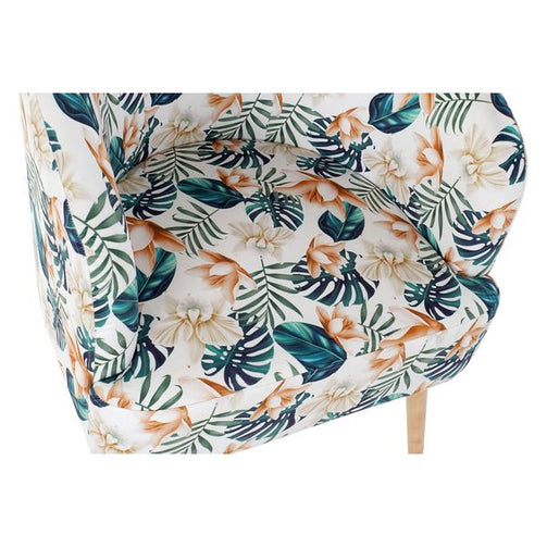 Armchair Dekodonia Multicolour Birch Polyester (70 x 68 x 55 cm) Dekodonia