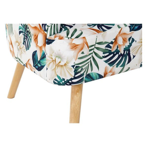 Armchair Dekodonia Multicolour Birch Polyester (70 x 68 x 55 cm) Dekodonia