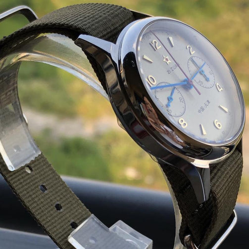 New Men Business Chronograph ST1901 Movement Watch Sapphire Acrylic Mechanical Watch 50m Waterproof Clock reloj hombre Seewest