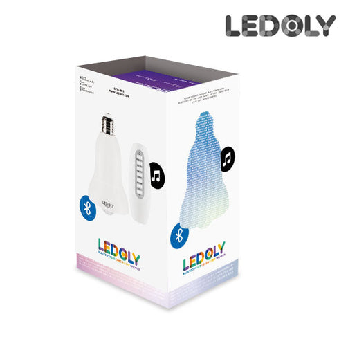 Ledoly C1000 Multicoloured Bluetooth LED Bulb with Speaker InnovaGoods