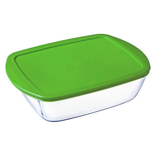 Hermetic Lunch Box Pyrex C&S Transparent Borosilicate Glass Pyrex