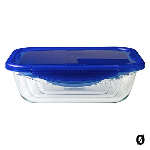 Hermetic Lunch Box Pyrex Cook & Go Transparent Borosilicate Glass Pyrex