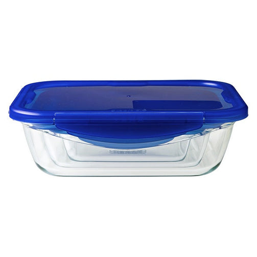 Hermetic Lunch Box Pyrex Cook & Go Transparent Borosilicate Glass Pyrex