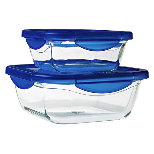 Hermetic Lunch Box Pyrex Transparent Borosilicate Glass Pyrex