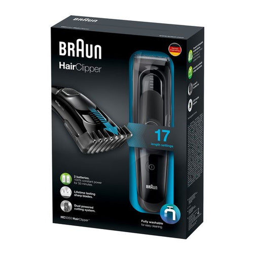 Hair Clippers Braun HC5050 40 min Black Braun