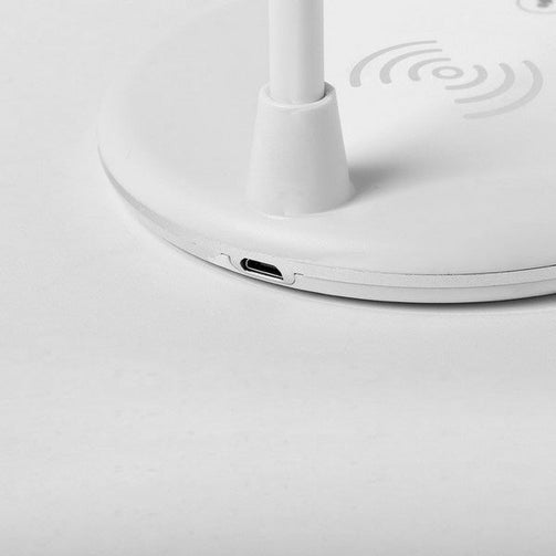 LED Lamp with Bluetooth Speaker and Wireless Charger White 146268 BigBuy Tech