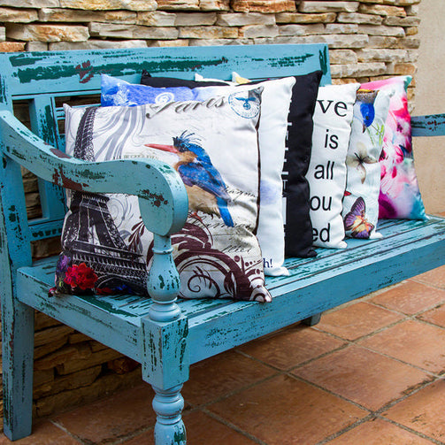 Bench with backrest Rubber wood (110 x 87 x 63 cm) BigBuy Garden