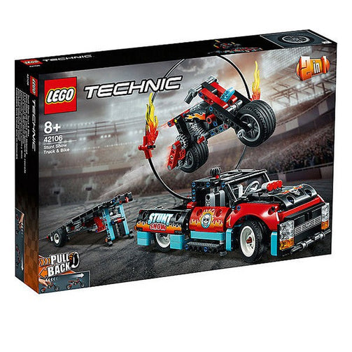 Playset Technic Stunt Show Truck And Bike Lego 42106 Lego