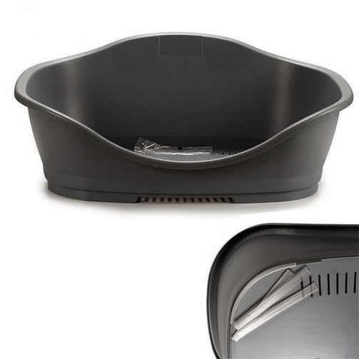 Dog Bed Grey Plastic (80 x 32 x 56 cm) Stefanplast