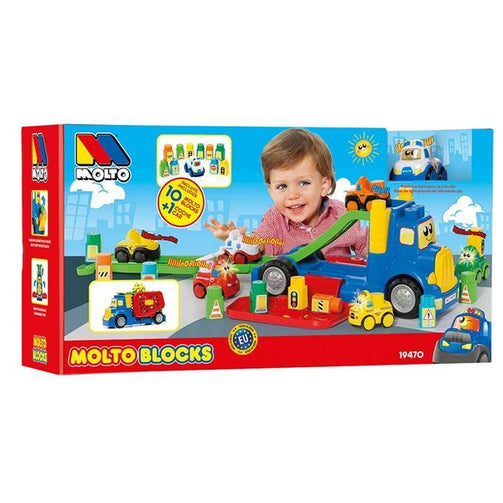 Lorry with Building Blocks Moltó (82 cm) (10 blocks) Molto