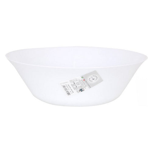 Salad Bowl White Moon (ø 25 cm) BigBuy Home