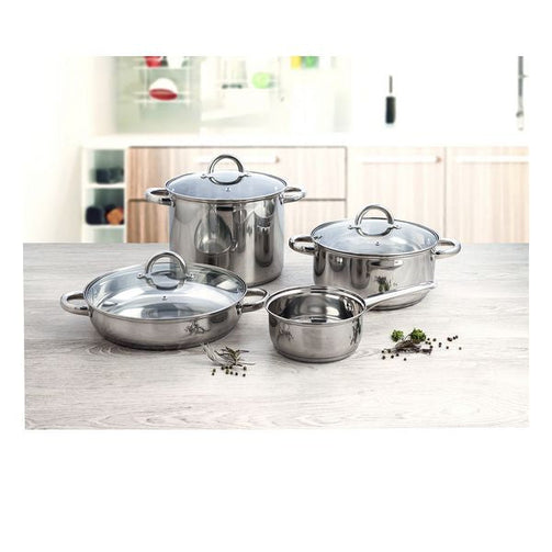 Casserole with glass lid Quid Ottawa Stainless steel Quid