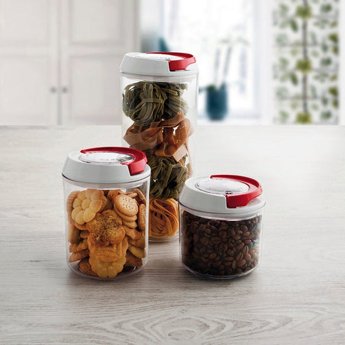 Jar Quid Dry-Box Transparent Plastic Quid