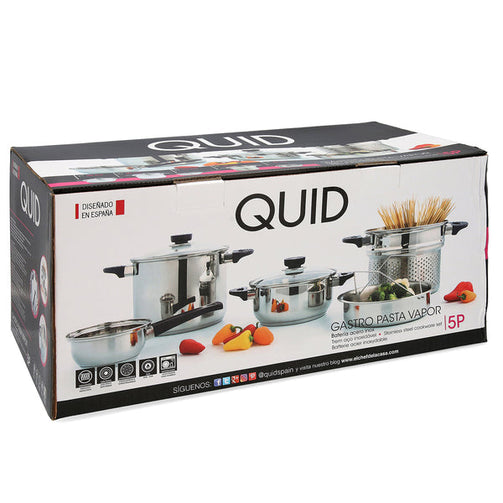 Cookware Quid Stainless steel (5 pcs) (Ø 22-24-14 cm) Quid