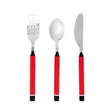 Cutlery set Quid Go Peques (3 pcs) Black Stainless steel Quid