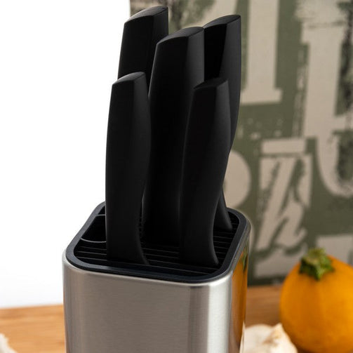 Set of Kitchen Knives and Stand Quid Habitat (5 pcs) Quid