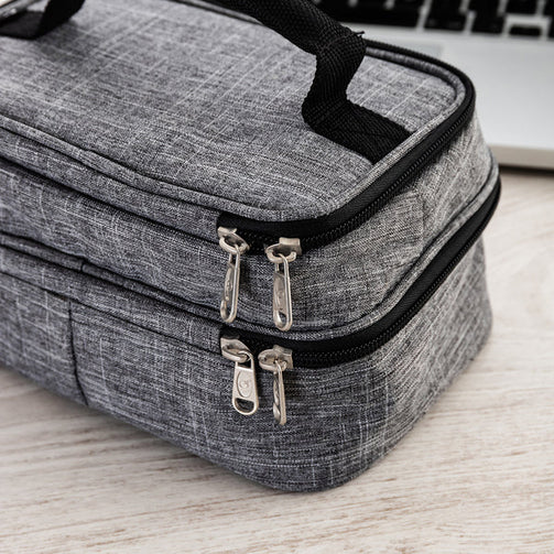 Lunch box Quid Go Metropoli Textile (21 x 14 x 12 cm) Quid