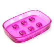 soap dish Plastic Transparent Lilac BigBuy Home