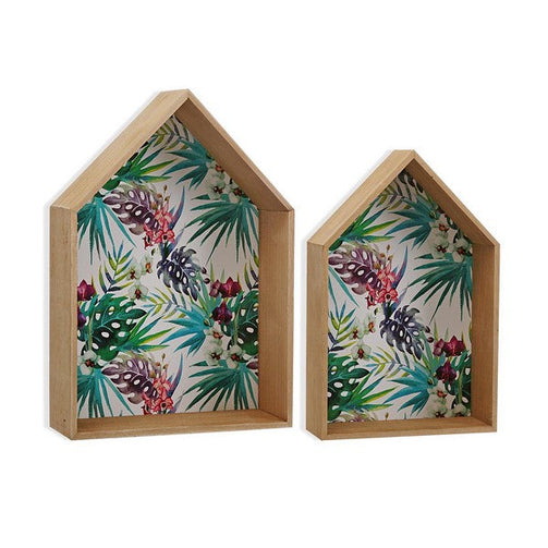 Wall Decoration Tropical Wood (9,5 x 40 x 28,5 cm) BigBuy Home