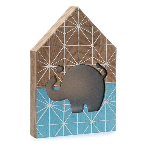 Decorative box Elephant Wood (3,5 x 25 x 17 cm) BigBuy Home