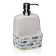 Soap Dispenser Blue Bay Ceramic BigBuy Home