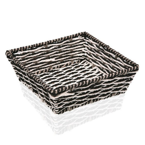 Decorative basket Plastic (23 x 8 x 23 cm) BigBuy Home