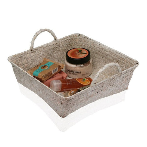 Multi-purpose basket Marine algae (28 x 8 x 28 cm) BigBuy Home