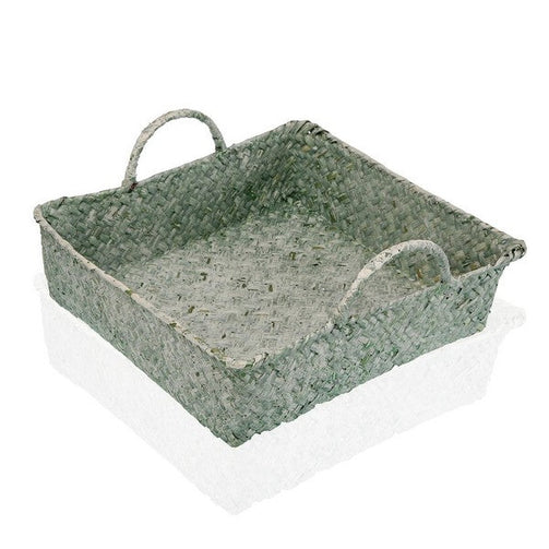 Multi-purpose basket Marine algae (28 x 8 x 28 cm) BigBuy Home