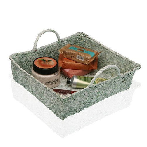 Multi-purpose basket Marine algae (28 x 8 x 28 cm) BigBuy Home