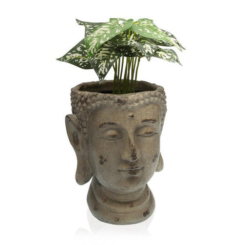 Plant pot Resin (21,5 x 27 x 23 cm) Buddha BigBuy Home