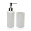 Bath Set White Ceramic BigBuy Home