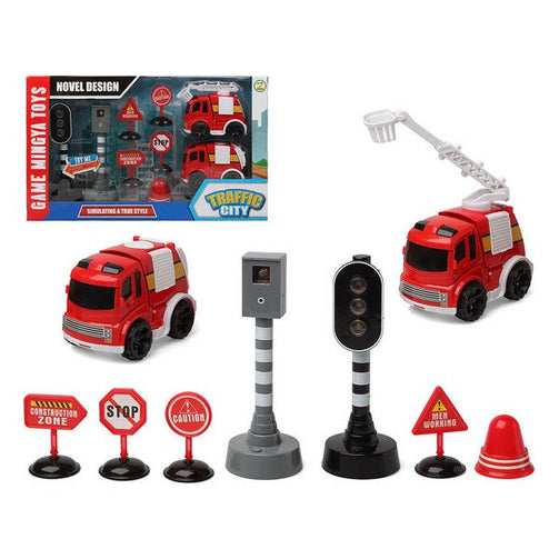 Fireman set Traffic City 112840 (9 pcs) BigBuy Fun