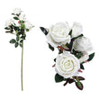 Stem of 5 Roses 113021 White (60 Cm) BigBuy Home