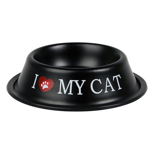 Pet feeding dish I Love My Cat 116045 (Ø 15 cm) BigBuy Pets