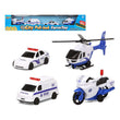 Vehicle Playset 119459 Police officer (4 Pcs) BigBuy Fun