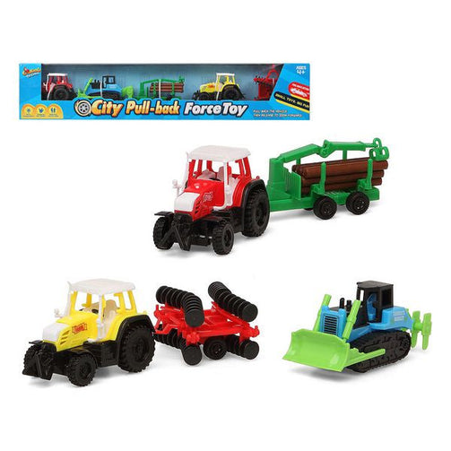 Vehicle Playset Tractor 119503 (3 pcs) BigBuy Fun