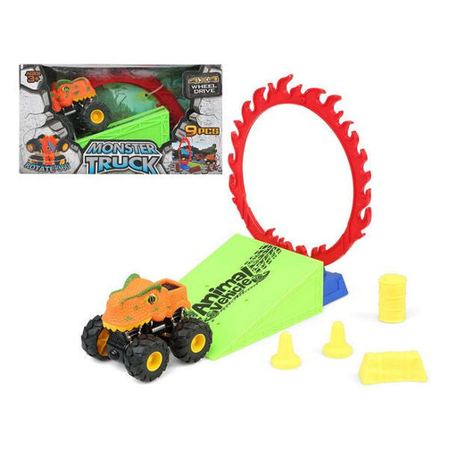 Vehicle Playset Dino Monster 110820 (9 pcs) BigBuy Fun