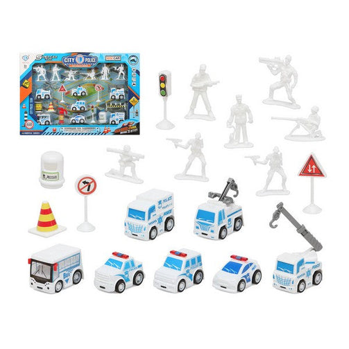 Police Vehicles and Accessories Set White 111155 BigBuy Fun