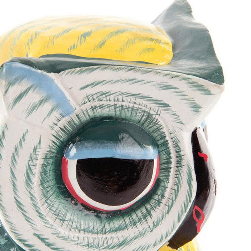 Decorative Figure Dekodonia Wood Owl (15 x 15 x 20 cm) Dekodonia