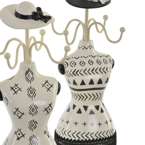 Jewellery Stand Dekodonia Resin Iron (11 x 11 x 27 cm) (2 pcs) Dekodonia