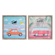 Wall Decoration Dekodonia Wood Mediterranean Surf (2 pcs) Dekodonia