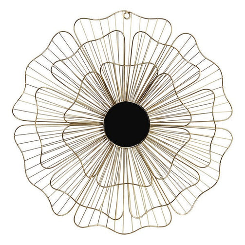 Wall Decoration Dekodonia Flower Metal Crystal Chic Dekodonia