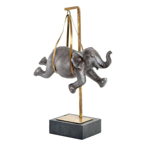 Decorative Figure Dekodonia Metal Resin Elephant (29 x 16 x 43 cm) Dekodonia