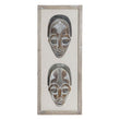 Wall Decoration Dekodonia Wood With fabric Colonial Mask Dekodonia