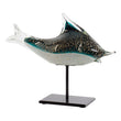 Decorative Figure Dekodonia Metal Crystal Fish (30 x 8 x 21 cm) Dekodonia